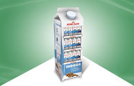 Mleko - karton - kartonowe stojaki ekspozycyjne Stojak podłogowy na mleko