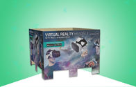Pełnowymiarowy ekran z tektury falistej, kartonowa podstawa promująca zestaw 3D VR