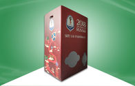 World Cup Football Kartonowe pojemniki na śmieci Wyświetla różne rozmiary z przegrodą