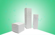 Dostosowane papierowe pudełka do pakowania 350GSM z procesami tłoczenia na gorąco w kolorze srebrnym