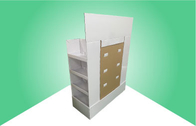 Wyświetlacz palet kartonowych z trzema twarzami 15 KGS / półka do promowania artykułów elektronicznych