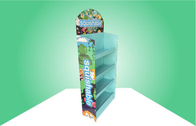 Łatwy montaż 4 stabilne półki kartonowe POS Ekologiczne wyświetlacze do promowania zabawek dla dzieci