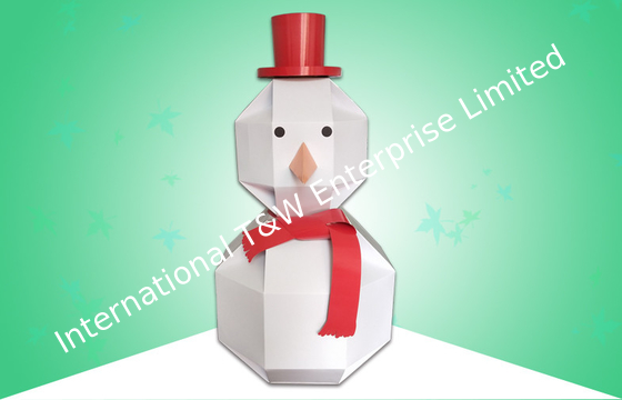 kupować Tektura falista Standees Tektura Snow Man na Boże Narodzenie Promocja online manufacture