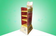 Wytrzymały wyświetlacz kartonowy POP 4 półki Materiał biodegradowalny do promowania potraw chlebowych