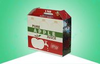 Niestandardowe pudełka z papieru falistego Pojemnik na sok jabłkowy z mocnym uchwytem