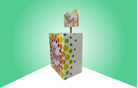 Popup Cardboard Dump Bin Display na słodycze z rurką i nagłówkiem