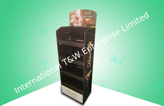 Dobra cena. Chocolate Strong Corrugated Display Stand , Shop Retail Display Racks Easy Folding w Internecie