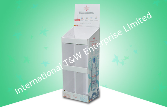 Dobra cena. Bottle Pure Water Corrugated Cardboard Floor Display Stands With Strong Design w Internecie