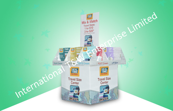 OEM / ODM Medicine Cardboard Pallet Display With 10 Cells To Present Different Items Together