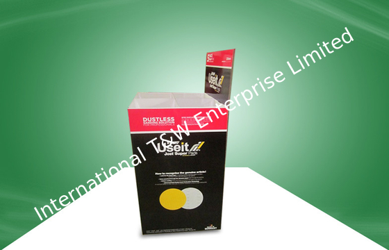 Dobra cena. Black Recyclable Cardboard Dump Bins Glossy / Matt PP Lamination For Retail Store w Internecie