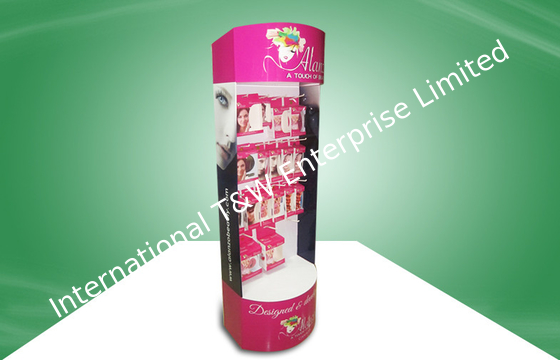 Dobra cena. Eye - Catching Cosmetic POS Cardboard Display With Hook For Showcase Heavy Products w Internecie