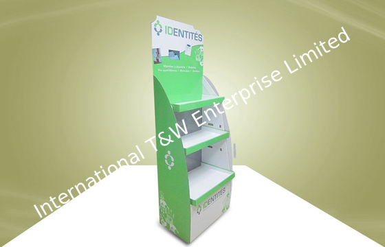 Dobra cena. Green Cardboard Display Stands Adjustable Shelves For Health Care Products w Internecie