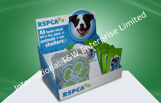 Dobra cena. Pet Item  Promotional Cardboard Countertop Display With 4 Colors Glossy PP lamination w Internecie